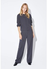 Zenggi WIDE LEG CREPE PANTS GREY