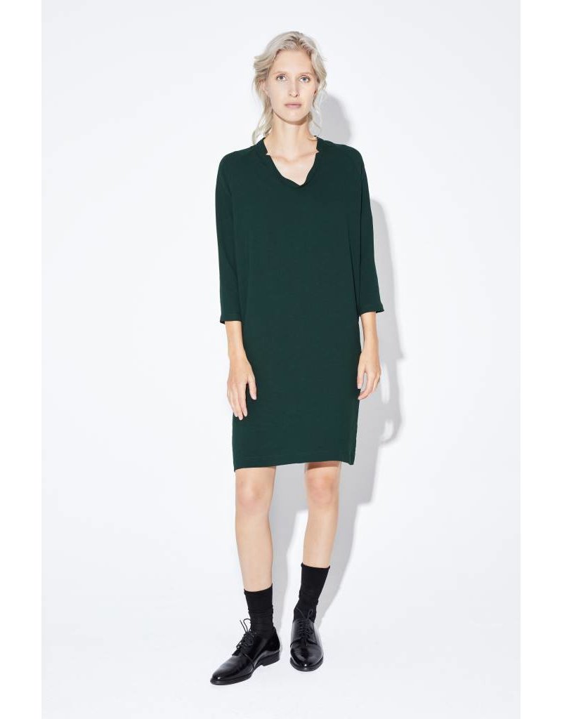 Zenggi DRAPY LOOSE DRESS DEEP GREEN