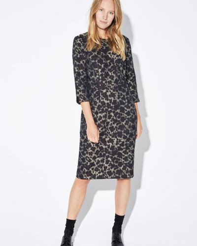 Zenggi JACQUARD TAILORD DRESS MIDNIGHT BLUE