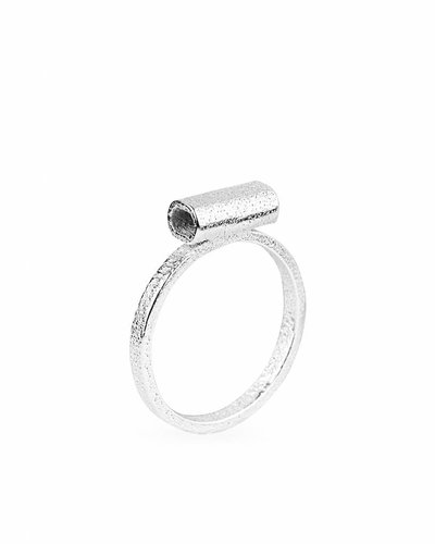 Ola Minimal Tube Ring Silver