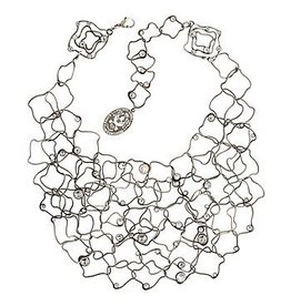 Konplott Necklace From Joanna with Love white crystal antique