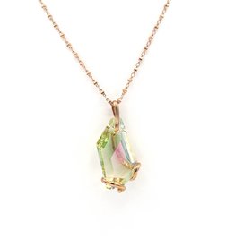 Andrea Marazzini Necklace rose gold big de art luminous green