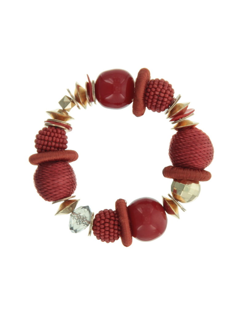 Bracelet red beads