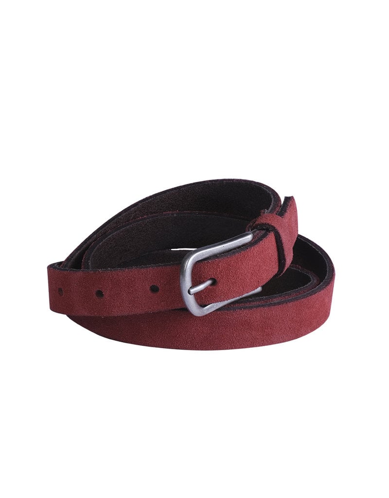 Belt leather red