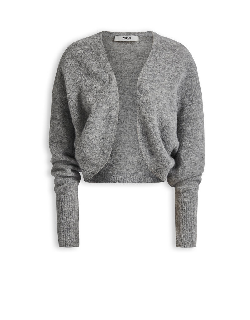 Zenggi SOFT MOHAIR SHRUG GREY