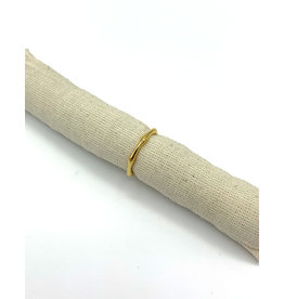 Ring zilver verguld Bamboo