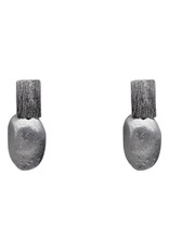 Marilia Capisani Basic Rolled Stone Earring - Silver