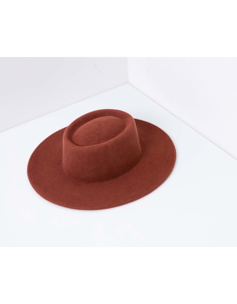 Bufandy Hat Felt BOLERO - Dark Russe