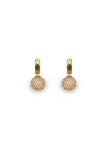 Heide Heinzendorff Earrings Interchangeable pendant crystal ball rose gold diamond