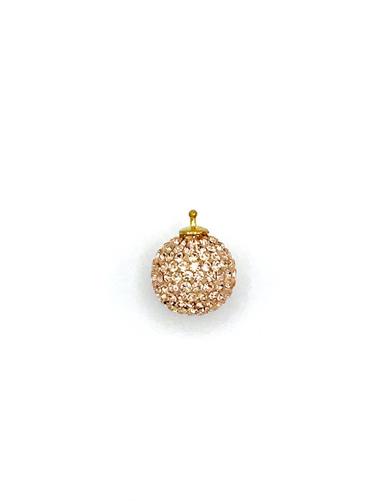 Heide Heinzendorff Earrings Interchangeable pendant crystal ball rose gold diamond
