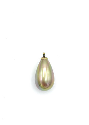 Heide Heinzendorff Change pendant drop gold pearl green / gold with golden top