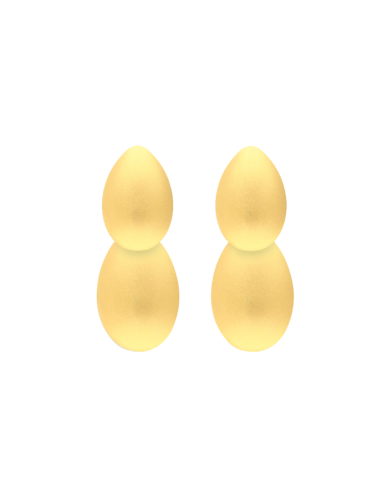 Atelier Louiza Earrings Virginie Classic Matt Gold