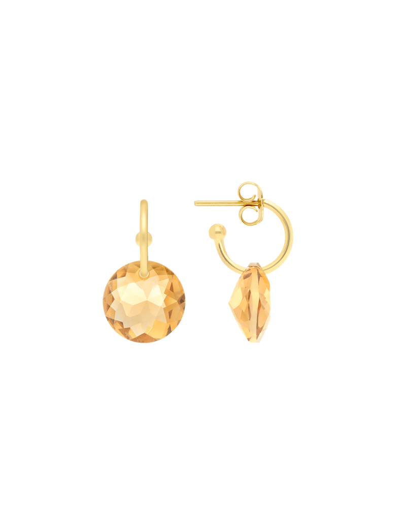 Atelier Louiza Oorbellen Julie 02 Topaz-Shiny gold