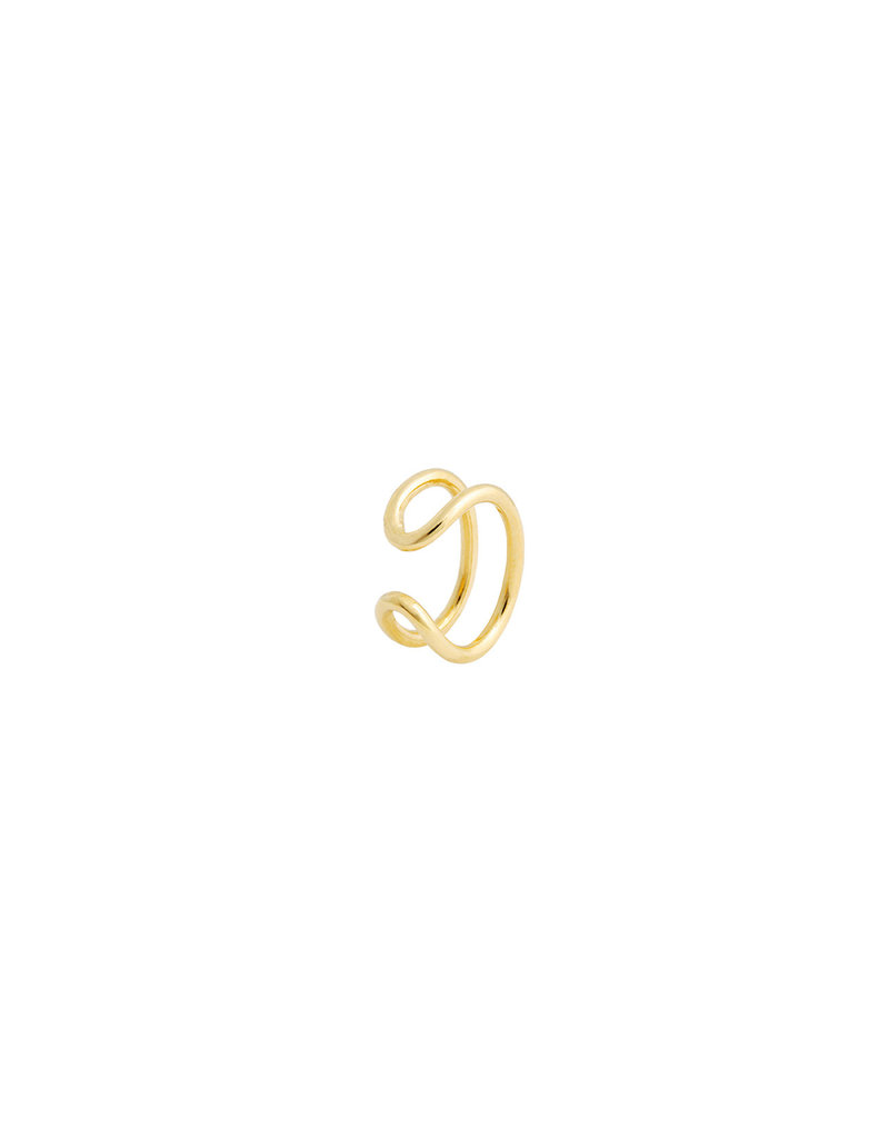Studio Collect Curved wire ear cuff Gold