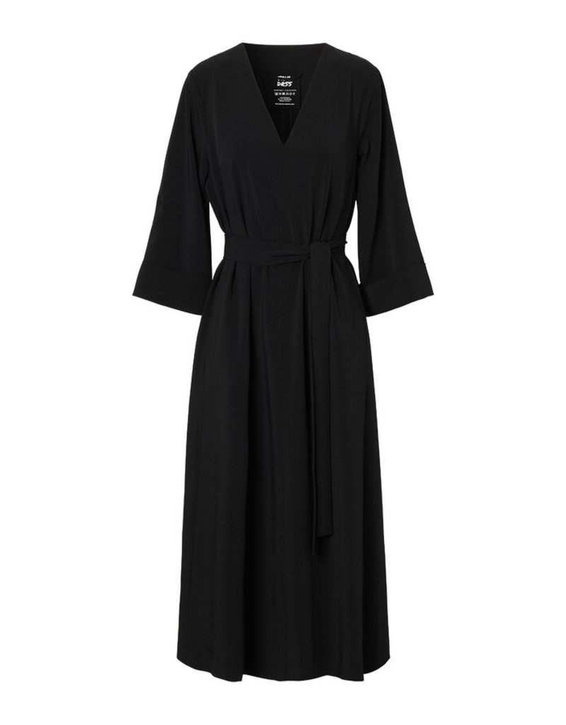 Travel Dress Milford V-neck Dress Black