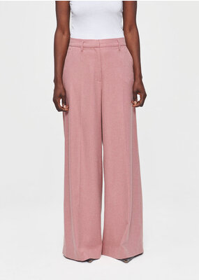 Zenggi Wide Leg Flannel Pants Cashmere Rose