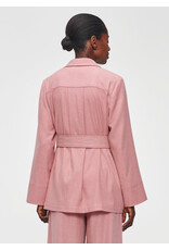 Zenggi Relaxed Flannel Jacket Cashmere Rose