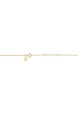 Diamanti per Tutti Silver goldplated necklace rectangle black onyx with 4 small diamants
