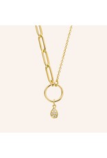 Diamanti per Tutti Necklace goldplated with 8 small diamonds