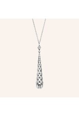 Diamanti per Tutti Silver necklace with 4 small diamonds