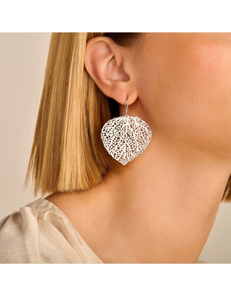 Diamanti per Tutti Silver earrings with 14 small diamonds