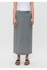 Zenggi Tropical wool straight skirt