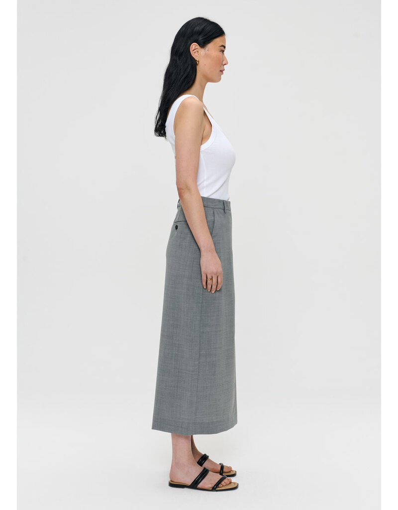 Zenggi Tropical wool straight skirt