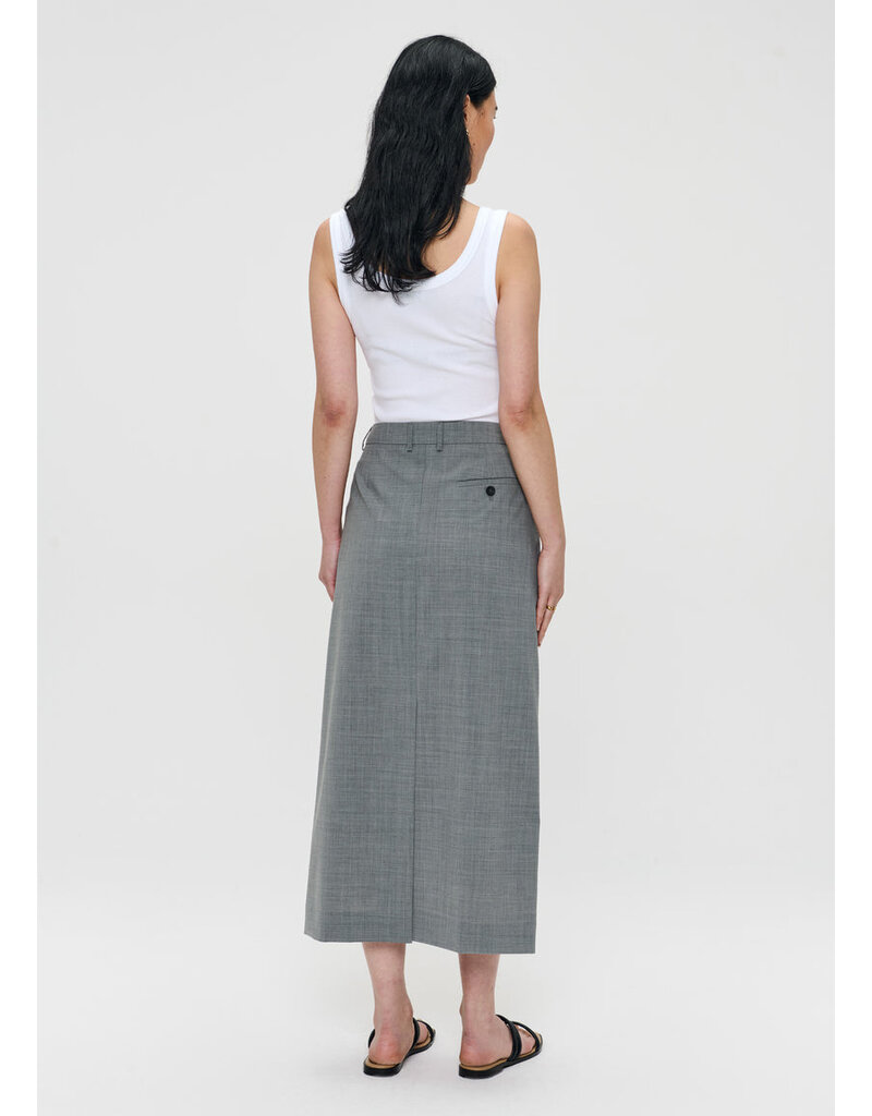 Zenggi Tropical wool straight skirt