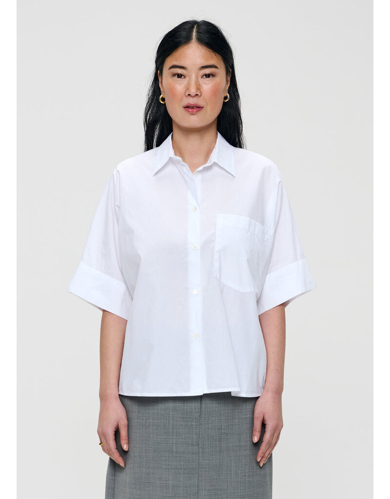 Zenggi Poplin boxy short sleeve top