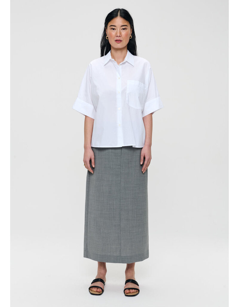 Zenggi Poplin boxy short sleeve top