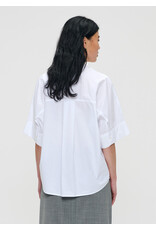 Zenggi Poplin boxy short sleeve top