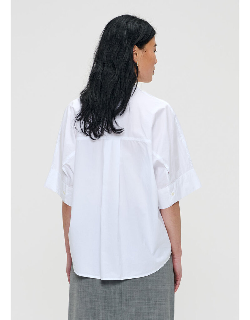 Zenggi Poplin boxy short sleeve top