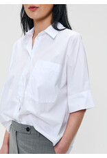 Zenggi Poplin boxy short sleeve top