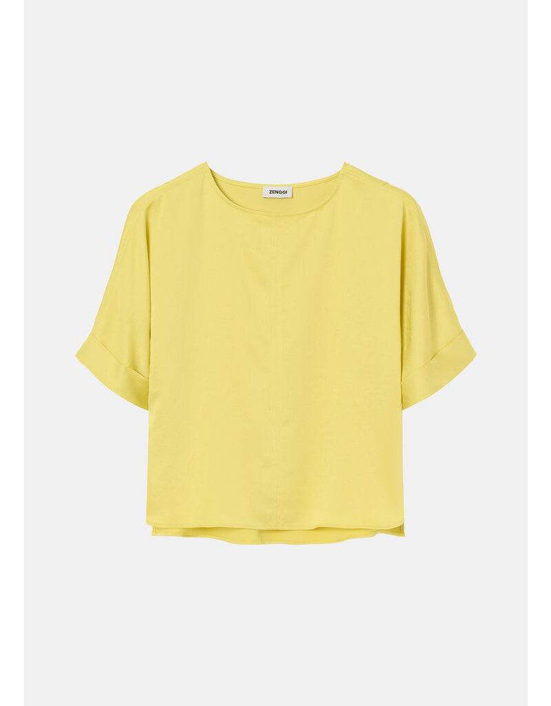Zenggi Washed satin top