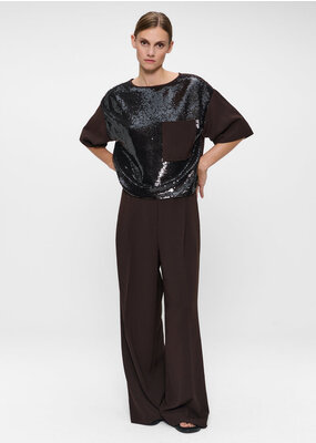 Zenggi Japanese crepe sequin top