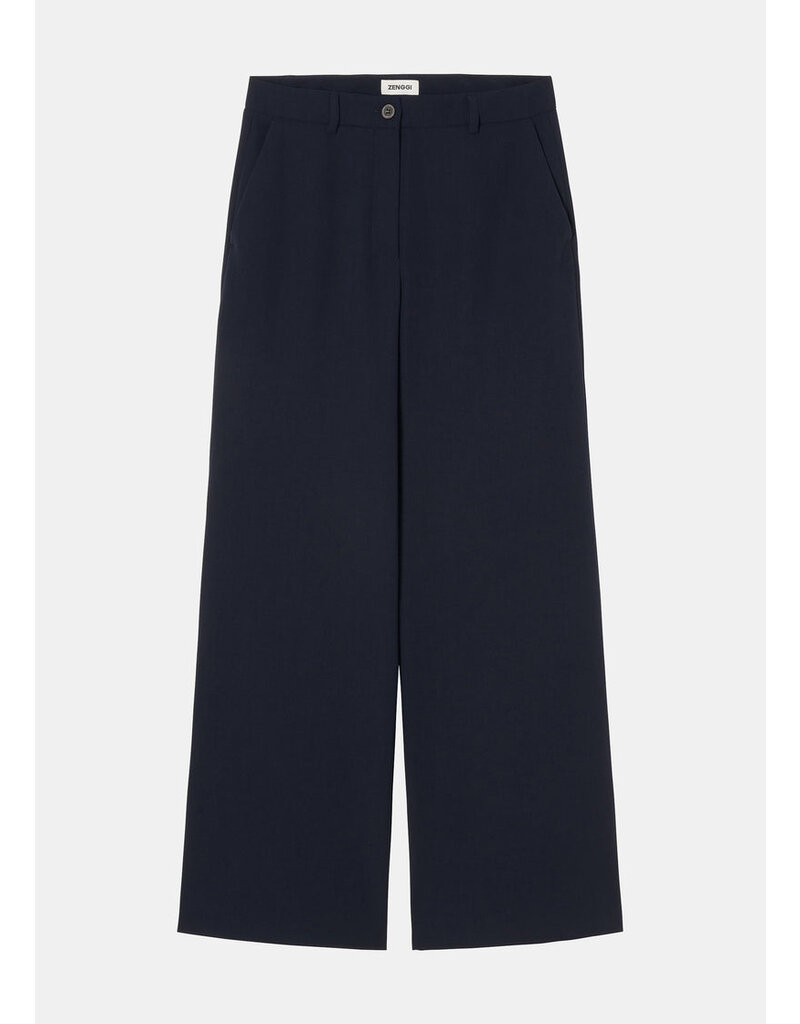 Zenggi Japanese crepe micky wide leg pants
