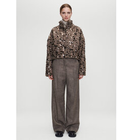Zenggi Sequin Wool Cropped  jacket