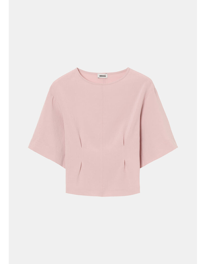 Zenggi Japanese crepe Tee Top