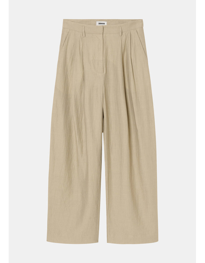 Zenggi Light Linen Mix Jade pants