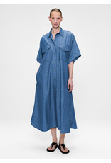 Zenggi Denim Chambray Kaftan dress