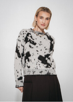 JL Company Jacquard print pullover 2372