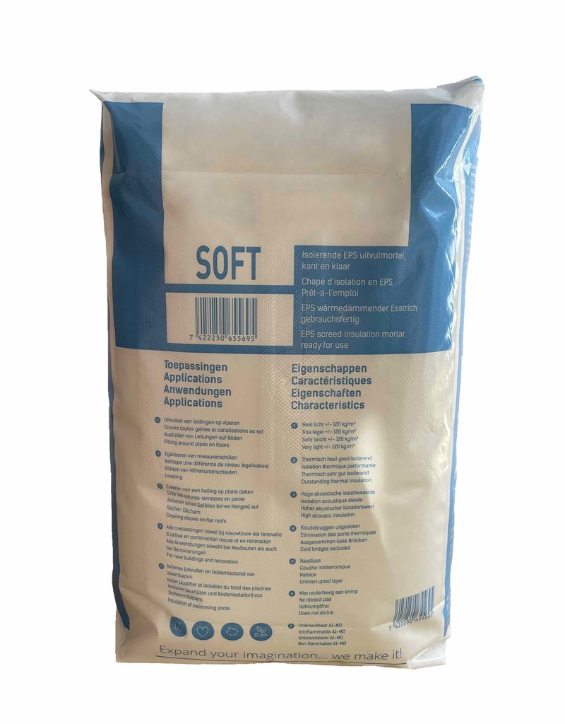 Insulation screed - 50 L per bag - ready for use