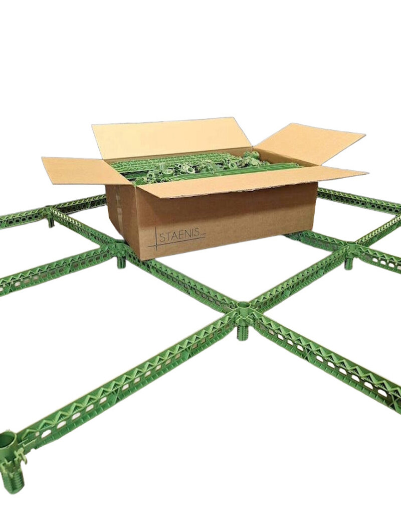 Dry floor grid ± 10 m²