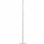 Elephant/Pulsara Plastic post 1,05m, white with 10 wire supports