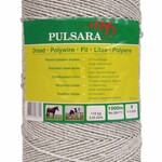 Elephant/Pulsara 1000 m, 9 rustfrie tråde, hvid