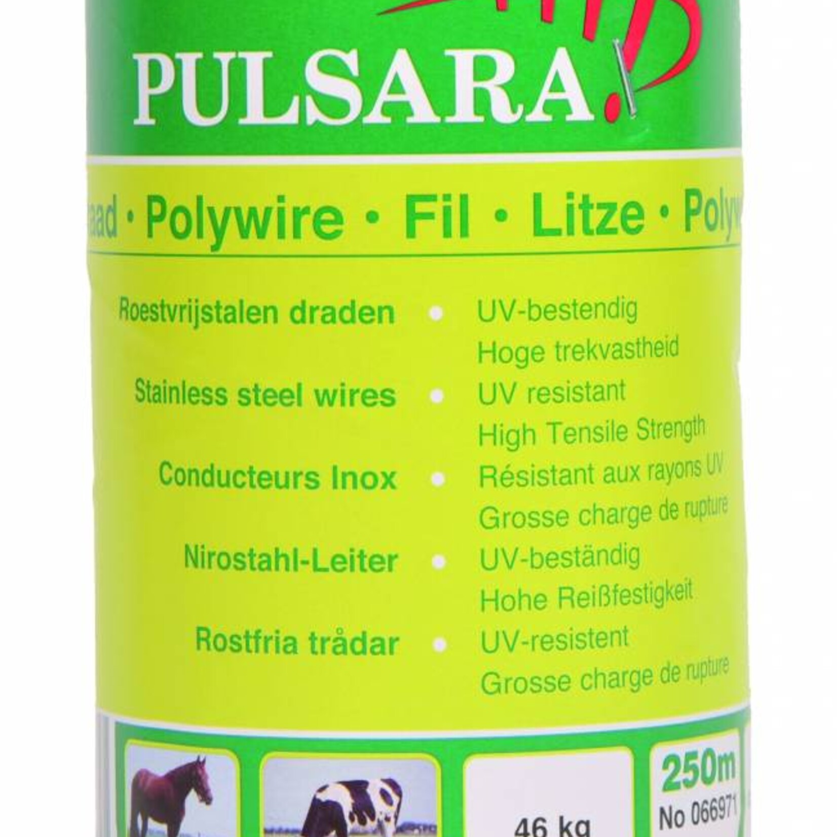 Elephant/Pulsara Poly wire, 3 SS-wires, Econo Orange, 250m