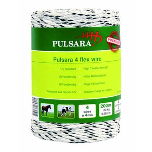 Elephant/Pulsara Flexi Rope 4mm white, 200m