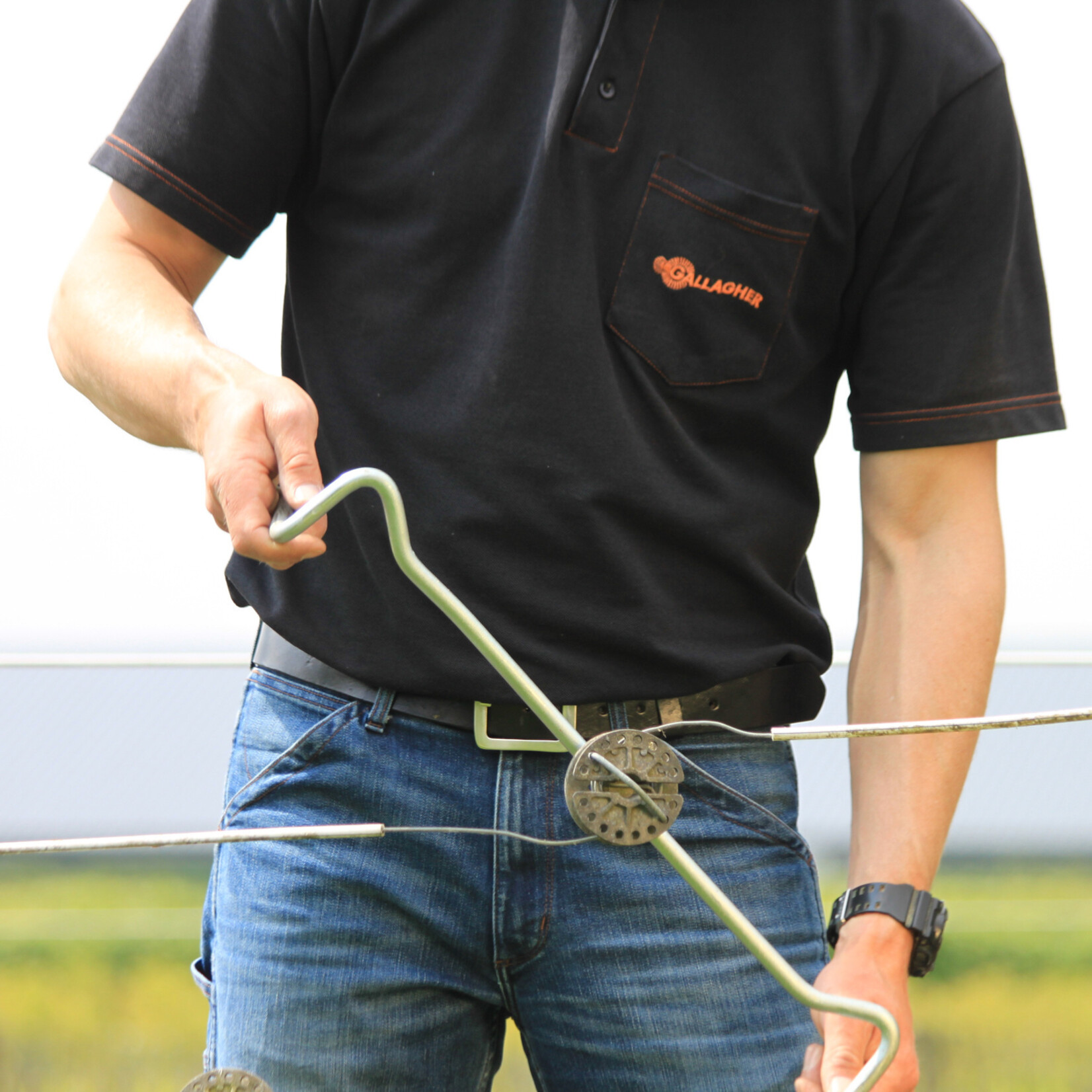 Gallagher 3x Gallagher hegnstråd- og rebspænder, roterende