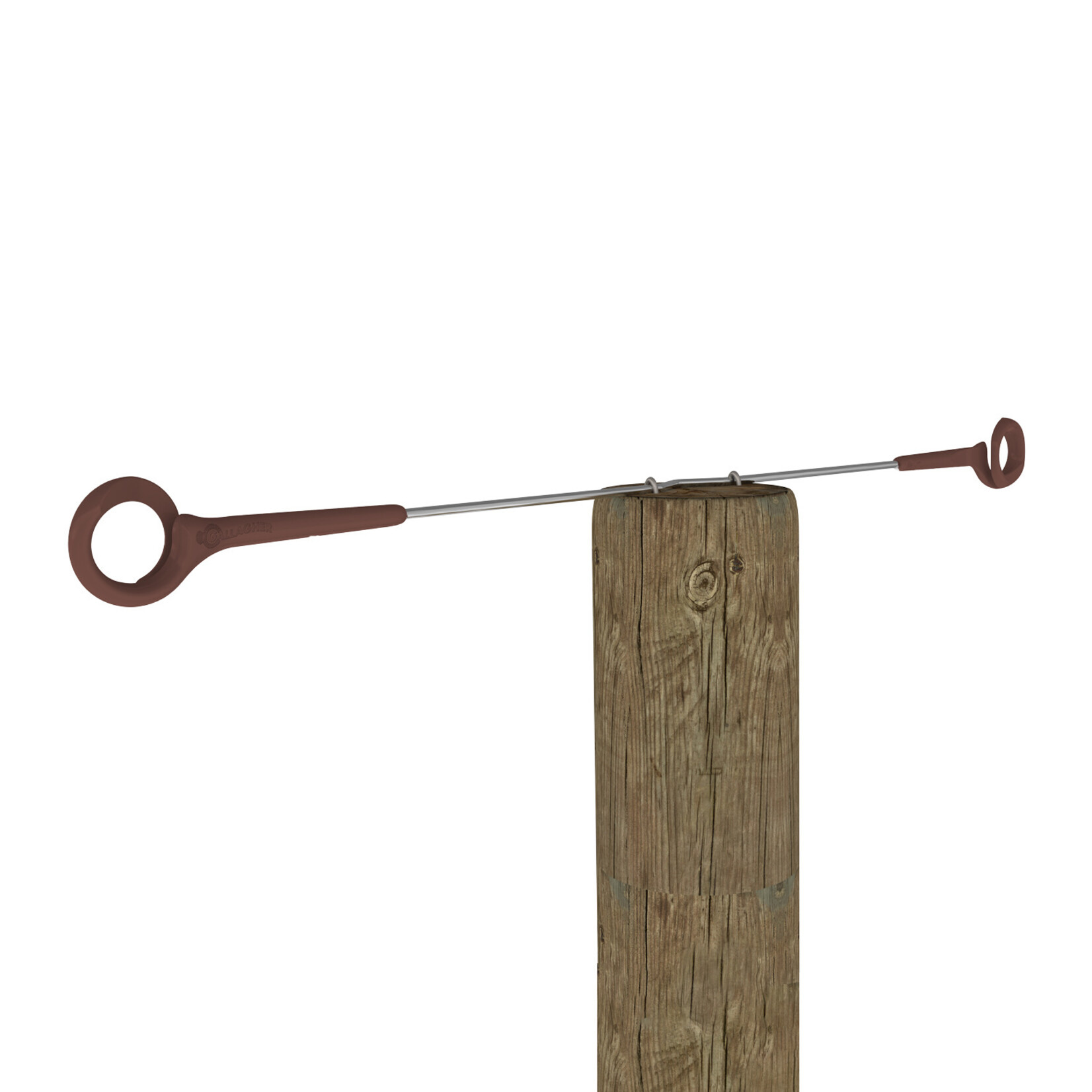 Gallagher 5x Gallagher afstandisolator med øjer terra - 80 cm