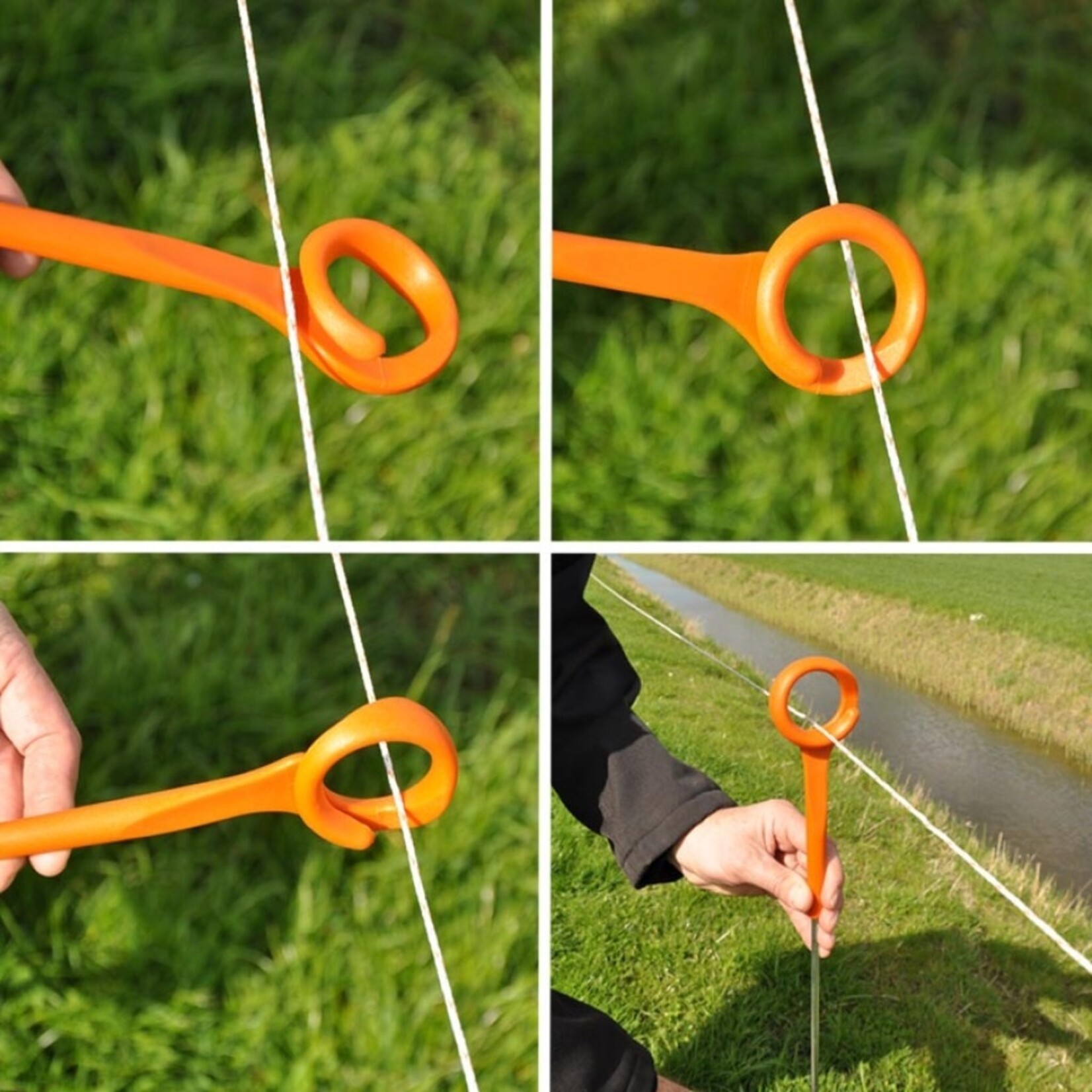 10x Gallagher Ring-Top hegnspæl - 1,0 m